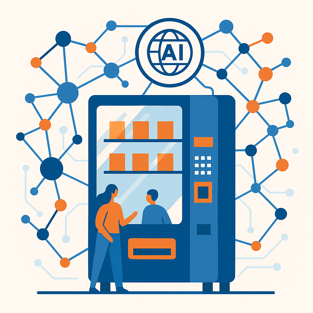 Abstract AI connectivity illustration